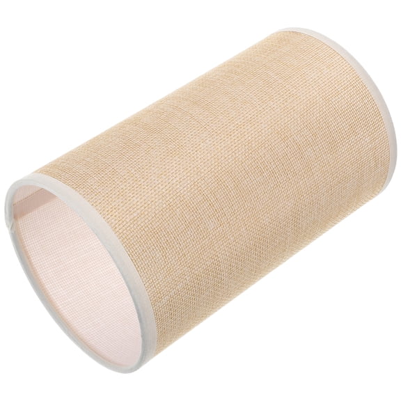 OFFIGAM Beige Drum Lampshade Replacement with Stylish Cloth Fabric, Easy Installation for Home and Office Lighting Decor