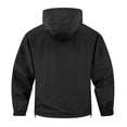 thumbnail image 4 of MexChoioe Mens Hooded Anorak Jacket Snap Placket Zip Cargo Pocket Adjustable Drawstring Hood Fall Casual Outerwear Windbreaker for Mens, 4 of 5