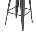 thumbnail image 4 of Benjara Giri 26" Footrest &Tapered Legs Counter Stool Chair-Light Gray(Set of 4), 4 of 6