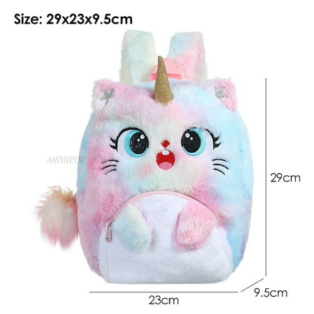 

Sweet Unicorn Plush School Backpack for Girls Kindergarten Cartoon School Bags Cute Backpack Back To School Mochila Escolar Nina