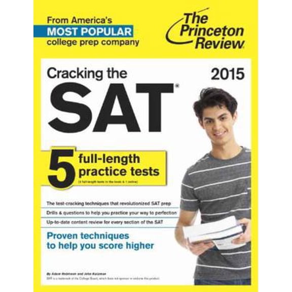Pre-Owned Cracking the SAT with 5 Practice Tests, 2015 Edition (College Test Preparation) (Paperback) 0804124655 9780804124652