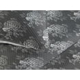 thumbnail image 3 of Ambesonne Floral Quilted Bedspread Set 3 Pcs, Grayscale Nostalgic Blooms, Queen, Dark Grey, 3 of 4