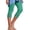 Army Green, variant on Women's Hollow Lace Hem Capri Jeans Slim Fit Mid Rise Cutout Lace Cuff Cropped Denim Trousers
