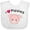 AA-White, variant on Inktastic I Love Piggies with Cute Pig Boys or Girls Baby Bib