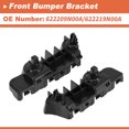 thumbnail image 2 of Soporte de parachoques delantero Unique Bargains para Nissan Maxima Sedan 2009-2015 No.62220-9N00A/62221-9N00A delantero izquierdo derecho 1 par, 2 of 7