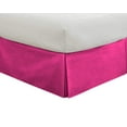 thumbnail image 2 of D.N.G. BEDDINGS 1 Piece Split Corner Tailored Bed Skirt, 8 Inch Deep Pocket, 800 Thread Cotton 100% Egyptian Cotton, Queen Size (60" x 80") Inch, Solid Hot Pink, 2 of 3