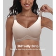 thumbnail image 5 of Daystry Womens Wireless Bras No Underwire Push Up Bra Comfort Seamless Supportive Full Coverage Everyday Bras Gradient Color with Bra Extender, 5 of 12