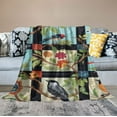 thumbnail image 2 of JEUXUS ART &amp; ARTIFACT Backyard Birds Quilted Throw Blanket Afghan, Cotton,, 2 of 6
