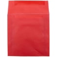 thumbnail image 2 of JAM Paper 6 x 6 Translucent Envelopes, Primary Red, 250/Pack, 2 of 2