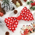 thumbnail image 4 of Guvpev Christmas Tree Topper Bow - Min-nie Mouse Tree Topper 14 x 8'' Large Red and White Polka-dot Sequin Bow for Indoor Outdoor Christmas Decorations Xmas Party Favors Holiday Treetop Decorations, 4 of 12
