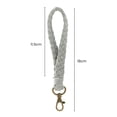 thumbnail image 2 of Opolski Wrist Key chain Bracelet Cotton Rope Yarn Lanyard with Lobster Clasp Lightweight Soft Stylish Key Holder Accessory, 2 of 8