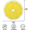 thumbnail image 4 of Coolnut Yellow Slice Lemon Round Placemats Durable Non-Slip Table Mat Heat and Stain Resistant Placemat for Kitchen Table Outdoor BBQ Activities(4PCS) Home Decor Gifts, 4 of 7