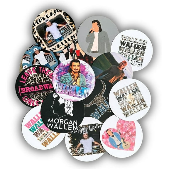 Lashicorn Wallen Freshie Cardstock Cutouts Rounds 3 inch  12 pk Mixed Scented Aroma Beads Bake for Car Freshie Designs Inserts Morgan Country Music Singer