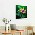 thumbnail image 2 of Nawypu 16x20 Inches Canvas Wall Art Painting Colorful Strelitzia Bird of Paradise Exotic Flower Botanical Green Home Decorative Artwork Prints, 2 of 3