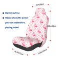 thumbnail image 2 of Lsque Cute Flamingo with Heart Pattern Car Seat Covers for Front Seats , Waterproof Seat Covers for Cars, Sporty Front Seat Covers,Car Seat Cover Protector Front Seats, 2 of 5