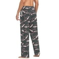 thumbnail image 7 of joogoo Men's Pajama Pants Sharks with Red Soft Long Sleep Lounge Pjs Bottoms S, 7 of 7