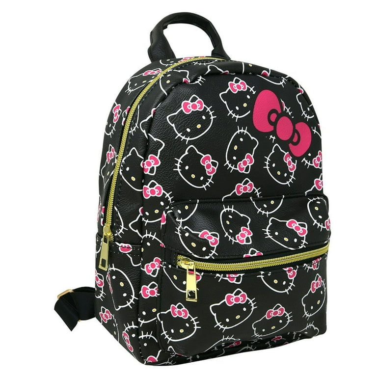 hello kitty mini backpack black Quilt Pouch Complete With Her Signature Pink Bow Loungefly Sanrio Hello Kitty Zodiac