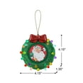 thumbnail image 3 of Mr. Christmas 3 In. Green Shatterproof Wreath Picture Frame Recordable Ornament, 4.25" W x 1.57" D x 4.25" H, 3 of 3