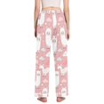 thumbnail image 3 of Dailycode Women's Pajama Pants Wide Leg Lounge Pj Bottoms With Pockets Funny Llama and Clouds, 3 of 7