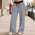 thumbnail image 6 of Blekii Kids Boys Girls Double Color Sweatpants Athletic Running Pants Long Sports Fitness Bottoms, Grey, 90, 6 of 7