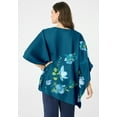 thumbnail image 2 of Roaman's Women's Plus Size Georgette Poncho, 2 of 3