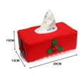 thumbnail image 3 of Dsscvnef Christmas Tissue Holder Rectangular Holiday Party Supplies Festive Table Cover Seasonal Home Decoration, 3 of 5