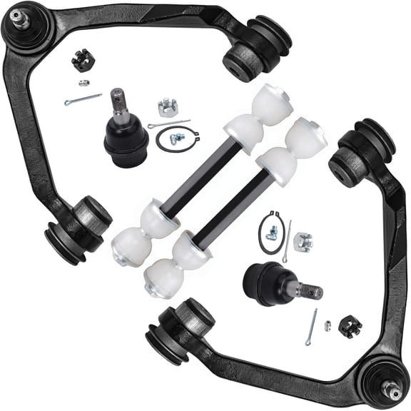 Detroit Axle - 4WD Front End Kit for Ford Expedition F-250 F-150 Lincoln Navigator, 2 Upper Control Arms with Ball Joints 2 Stabilizer Sway Bar Links 2 Lower Ball Joints 1998 1999 Replacement