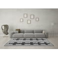 thumbnail image 3 of Ahgly Company Indoor Round Oriental Gray Modern Area Rugs, 7' Round, 3 of 4