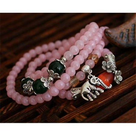 Merit 16136 Multilayer Rose Quartz Bracelet