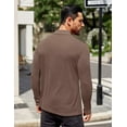 thumbnail image 5 of COOFANDY Men's Fashion Mock Neck T Shirts Long Sleeve Turtleneck Pullover Shirts Basic Slim Fitted Tee Shirts, 5 of 7