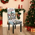 thumbnail image 1 of Chmadoxn Christmas Decorations, Christmas Chair Cover 1 Piece Christmas Dining Table Chair Protector Elastic Chair Cover Washable Suitable For Restaurant Hotel Party Wedding Polyester chairs cover, 1 of 6