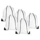 thumbnail image 1 of Bolsa de cuerda de nylon Uxcell 42x34cm para almacenamiento a granel, mochila, saco, paquete de 5 en blanco, 1 of 5