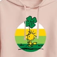 thumbnail image 3 of Peanuts - Woodstock Shamrock - Juniors Cropped Pullover Hoodie, 3 of 6