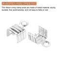 thumbnail image 4 of Unique Bargains 100Pack 5 x 7.5mm Fold Over Cord Ends, Cord Tips Leather Rope End Caps, Silver, 4 of 7