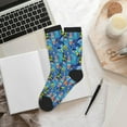 thumbnail image 6 of KLL Hawaiian Style Print Cool Socks Men's Women's Crew Socks Funny Crazy Novelty Stockings, 6 of 7