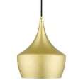 thumbnail image 4 of 41186-33-Livex Lighting-Waldorf - 1 Light Pendant In Industrial Style-18 Inches Tall and 9.5 Inches Wide-Soft Gold/Polished Brass Finish, 4 of 13