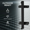 thumbnail image 5 of Outsunny Adjustable Patio Umbrella Holder for Market Umbrella or Offset Umbrella, Umbrella Deck Mount Bracket for Railing, Balcony, Fences, Black, 5 of 9