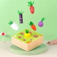 thumbnail image 1 of Juguete de Montessori para Bebés de Zanahorias Forma Y Tamaño Juguete de Aprendizaje de Clasificación Baoblaze Cosecha de la zanahoria Puzzle, 1 of 7