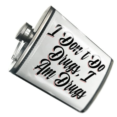 

NEONBLOND Flask Vintage Lettering I Don t Do Drugs I Am Drugs