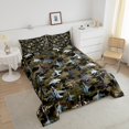 thumbnail image 4 of Erosebridal Ensemble de Literie Camouflage Avion Très Grand pour Enfants, Couette Avion 3D, Réversible, 3 Pcs, 4 of 7
