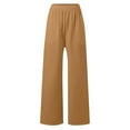 thumbnail image 4 of Womens Joggers Women's High Waist Casual Drawstring Pants Basic Solid Color Trousers for Daily Wear Comfortable Pants for Spring Fall Winter Season Size M, 4 of 5