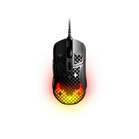 SteelSeries Aerox 5 Ultra Lightweight Honeycomb Water Resistant Wired RGB Optical Gaming Mouse With 9 Programmable Buttons