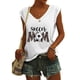thumbnail image 2 of Camisetas sin mangas con cuello en V de verano para mujer, camisetas de manga corta con estampado de elementos de béisbol Retro OAVQHLG3B Store  lin121212, 2 of 4