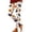 White, variant on Women's Leggings Thanksgiving Turkey Maple Leaf Print 4-Way Stretch Casual Running Workout Leggings
