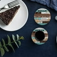 thumbnail image 6 of FMSHPON Element Text Vintage Wooden Grain Set of 4 Round Coaster for Drinks, Absorbent Ceramic Stone Coasters Cup Mat with Cork Base for Home Kitchen Room Coffee Table Bar Decor, 6 of 6