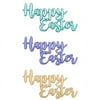 Happy Easter Gemstone Layon Cake Decoration (3 pieces)