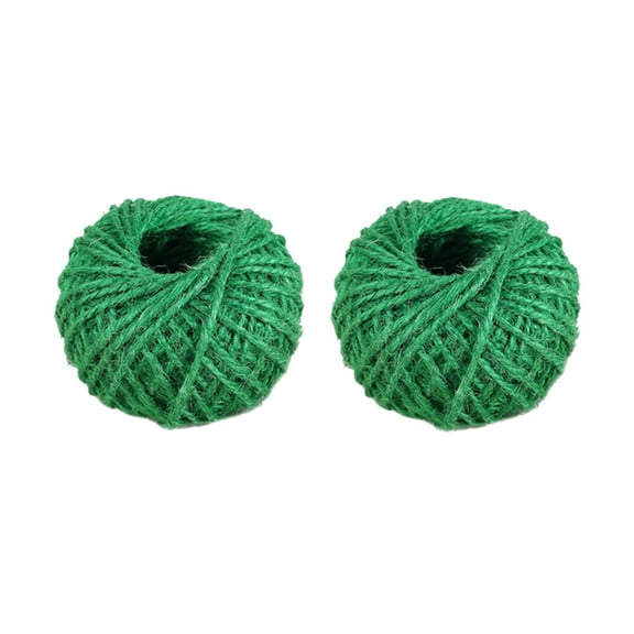 CIMAXIC Strong Garden Twine Green Twine 2 Pcs 30M for Crafting and Scrapbooking