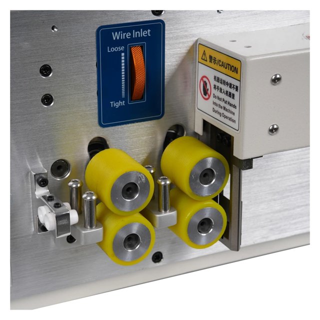 SWT508-QG4/S Touch Screen Wire Pipe Sleeving Cutting Machine Automatic Silica Plastic PVC Wire Tube Cable Cutter ,Easy to Operate