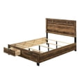 thumbnail image 4 of Rustic Oak Finish King Eastern 3pcs Bedroom Set by Acme Morales 28587EK-3pcs, 4 of 5