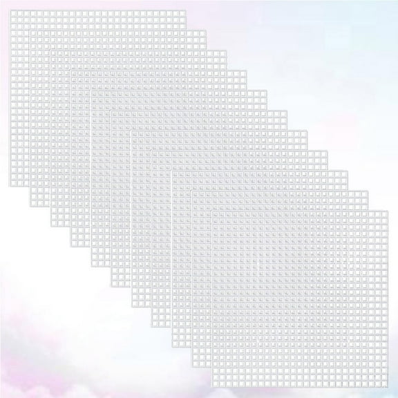 Raindrops DIY Coaster Material for Embroidery and Knit Projects White 30Pcs